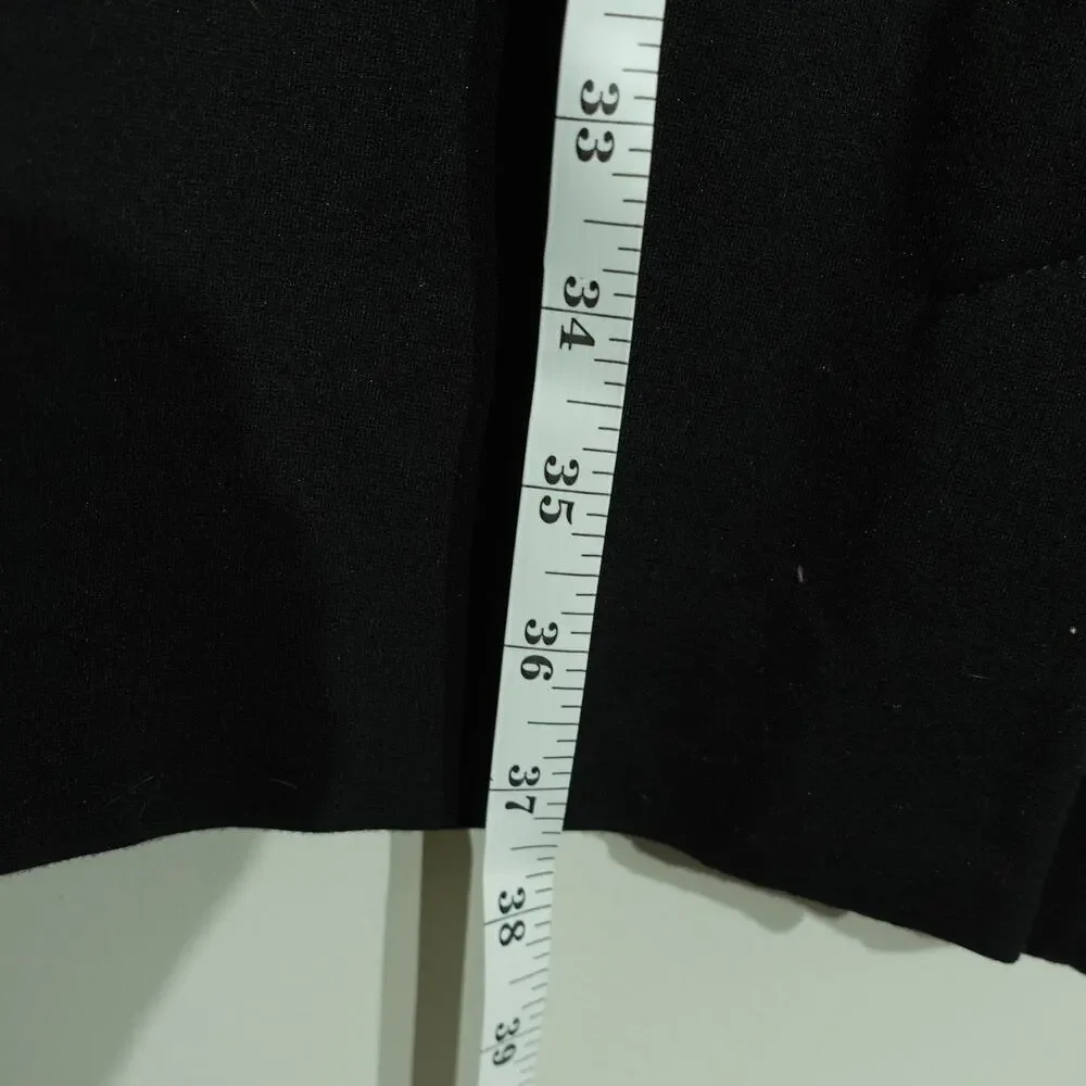 Talbots Womens Sheath Dress Sleeveless White Trim Bacl Slit Black Size 14P - Picture 10 of 10